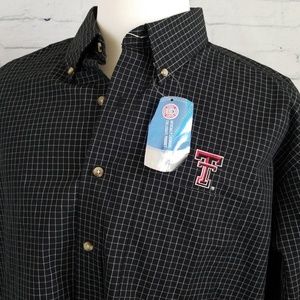 Texas Tech Red Raiders Black Button Down Shirt